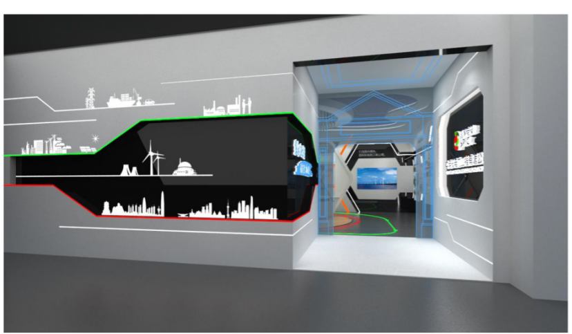 企業(yè)展廳設計設計方案的效果圖